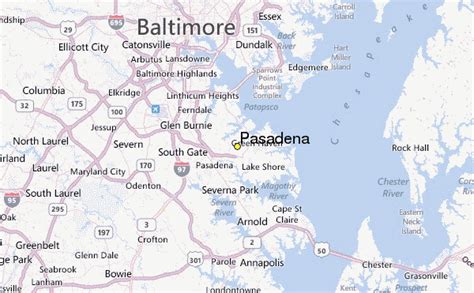 Time Zone. . Pasadena md 10 day weather